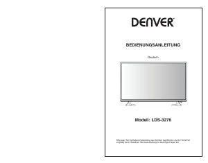 Bedienungsanleitung Denver LDS-3276 LED fernseher