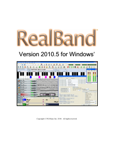 Handleiding PG Music RealBand 2010.5 (Windows)