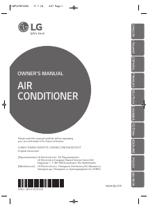 Manual LG UT48 Air Conditioner