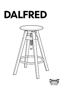 Посібник IKEA DALFRED Барний стілець