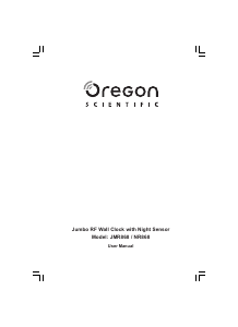 Mode d’emploi Oregon JMR868 Horloge