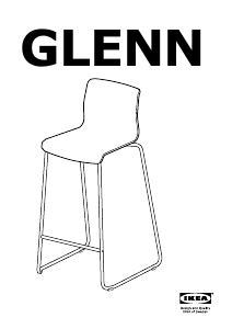Priručnik IKEA GLENN Barski stolac