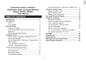 Handleiding Oregon RA202 Kompas
