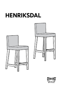 Nauwkeurigheid Fobie snijder Handleiding IKEA HENRIKSDAL Barkruk