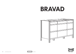 Käyttöohje IKEA BRAVAD Pöytäkaappi