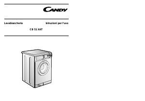 Manuale Candy CB 51 XAT IT Lavatrice