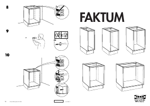 Εγχειρίδιο IKEA FAKTUM Ντουλάπι βάσης