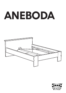 Manual IKEA ANEBODA Cadru pat