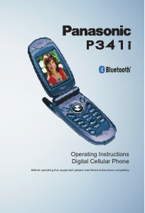 Manual Panasonic P341i Mobile Phone