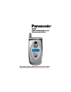 Manual Panasonic GU87 Mobile Phone