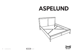 Návod IKEA ASPELUND Rám postele