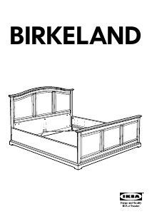 Bruksanvisning IKEA BIRKELAND Sängstomme