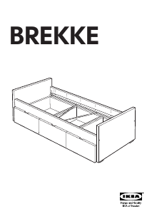 Priručnik IKEA BREKKE Okvir kreveta