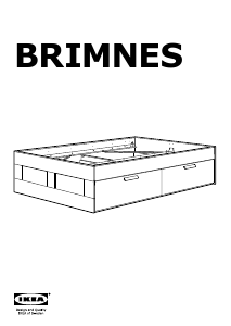 Manual IKEA BRIMNES Estrutura de cama
