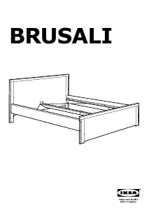 Käyttöohje IKEA BRUSALI Sängynrunko