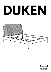 Руководство IKEA DUKEN Каркас кровати