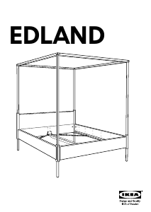 Manual IKEA EDLAND Cadru pat