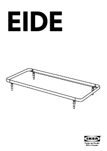 Bruksanvisning IKEA EIDE Sängstomme