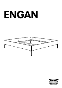 Manuál IKEA ENGAN Rám postele