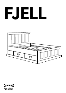 Käyttöohje IKEA FJELL Sängynrunko