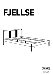 Aja Ahorro Exceder Manual de uso IKEA FJELLSE (207x147) Estructura de cama