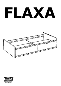 Priručnik IKEA FLAXA (with drawers) Okvir kreveta