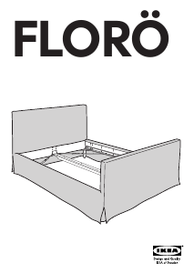 Bruksanvisning IKEA FLORO Sängstomme