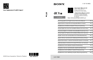Manual Sony Alpha ILCE-7SM3 Câmara digital