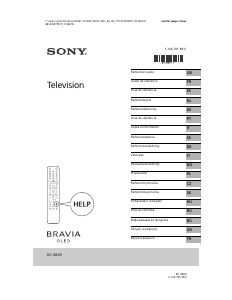 Manuale Sony Bravia KD-48A9 OLED televisore