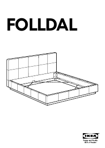 Посібник IKEA FOLLDAL Каркас ліжка