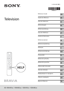 Käyttöohje Sony Bravia KD-49XH9196 Nestekidetelevisio