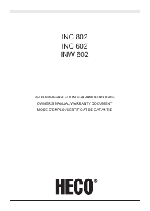 Manuale Heco INC 602 Altoparlante