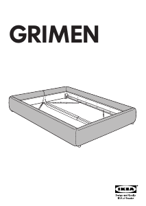 Bruksanvisning IKEA GRIMEN Sängstomme