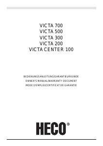 Manual Heco VICTA 500 Speaker