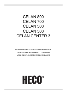 Bedienungsanleitung Heco CELAN 700 Lautsprecher