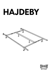 Manual IKEA HAJDEBY Cadru pat