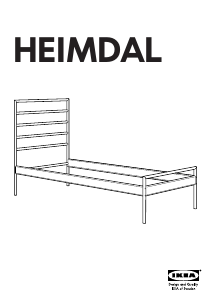 Manuál IKEA HEIMDAL Rám postele