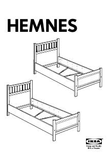 Manual de uso IKEA HEMNES (207x99) Estructura de cama