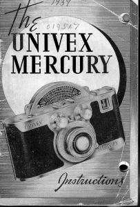 Handleiding Univex Mercury Camera