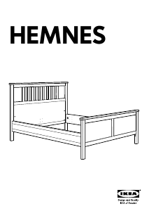 Kasutusjuhend IKEA HEMNES (211x174) Voodiraam