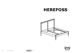 Handleiding IKEA HEREFOSS Bedframe