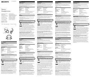 Manuale Sony MDR-V300 Cuffie