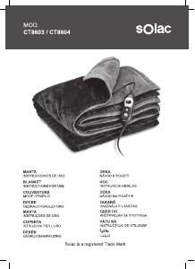 Manual Solac CT8603 Patura electrica