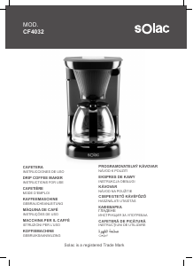 Manual de uso Solac CF4032 Máquina de café