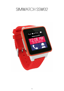 Bruksanvisning Simwatch SSW02 Smart klocka