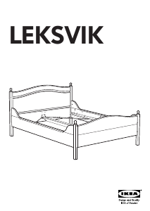 Käyttöohje IKEA LEKSVIK Sängynrunko