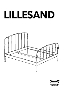 मैनुअल IKEA LILLESAND बैड फ्रेम