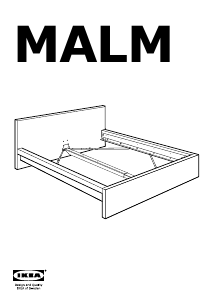 Käyttöohje IKEA MALM (211x177) Sängynrunko