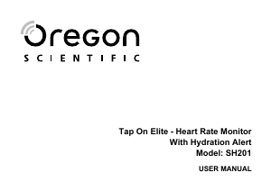 Manual de uso Oregon SH201 Monitor de ritmo cardíaco