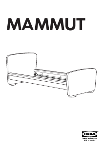 Kasutusjuhend IKEA MAMMUT Voodiraam